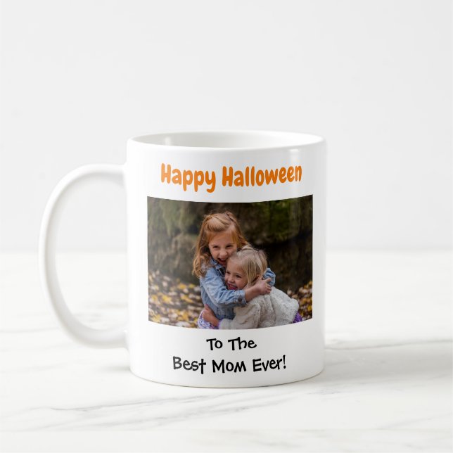 Caneca De Café Happy Halloween Best Mom Ever Photo (Esquerda)