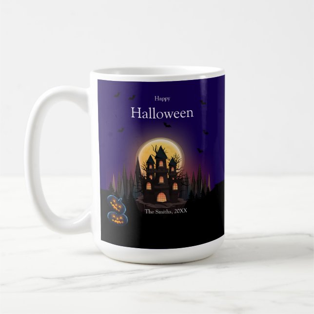Caneca De Café Happy Halloween Castle (Esquerda)