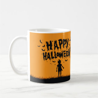 Caneca De Café Happy Halloween:Mug with Mysterious Silhouette