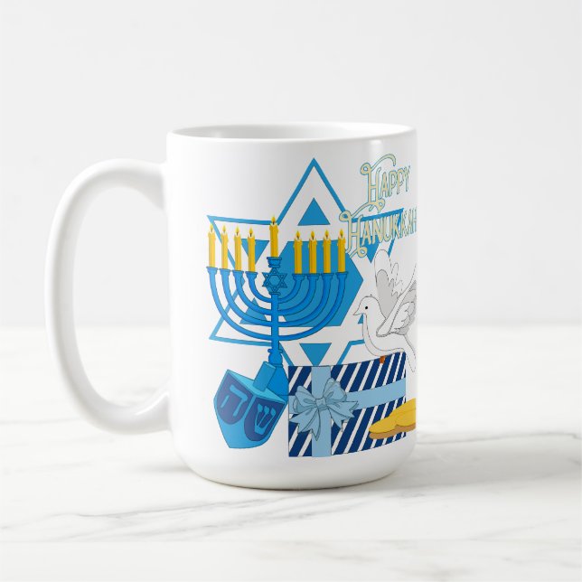 Caneca De Café Happy Hanukkah (Esquerda)