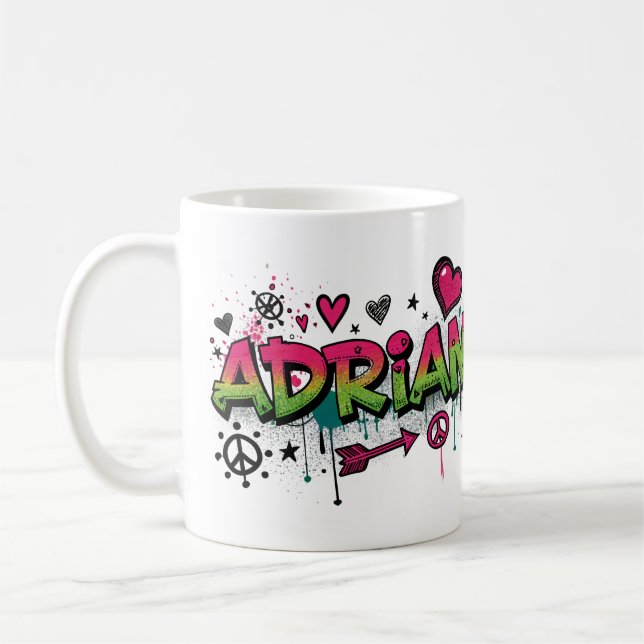 Caneca De Café Happy Hippie Adrian 2 (Esquerda)