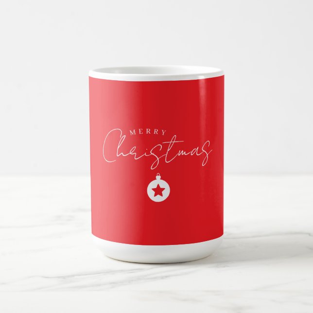 Caneca De Café Happy Holidays Christmas New Year Season Red (Centro)