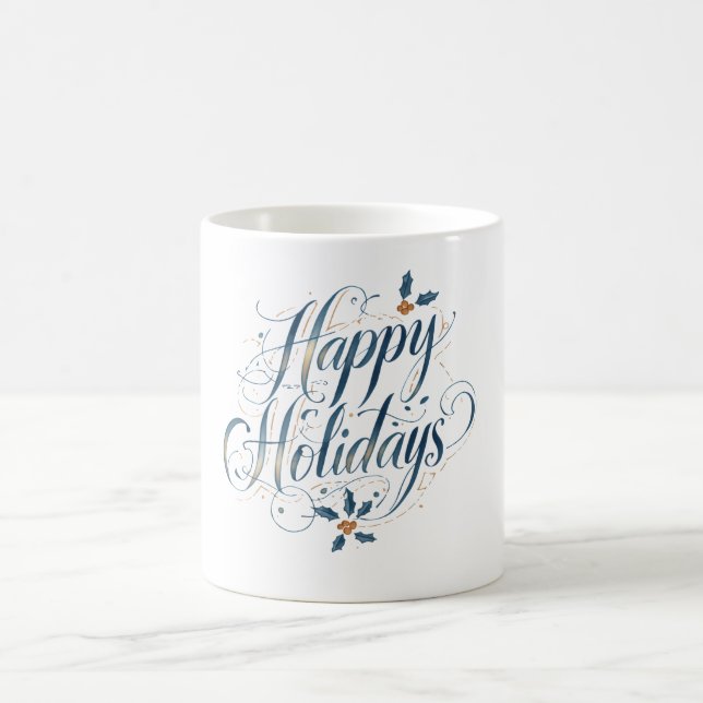 Caneca De Café Happy Holidays Merry Christmas Family New Year (Centro)