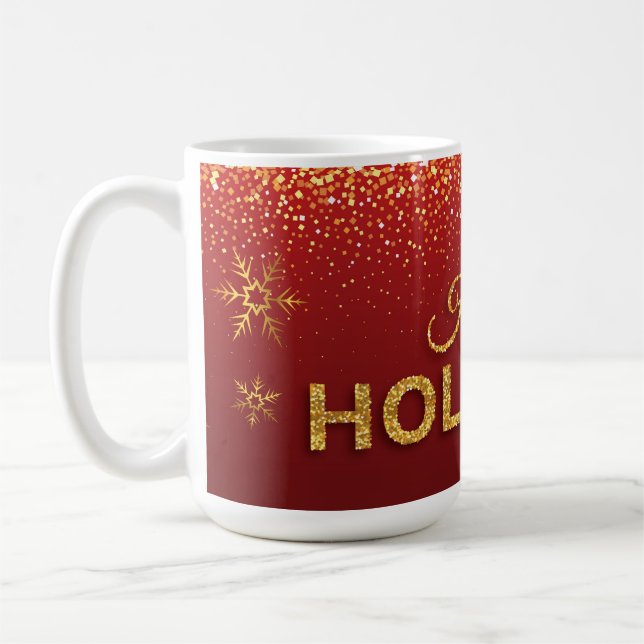 Caneca De Café Happy Holidays Mug (Esquerda)