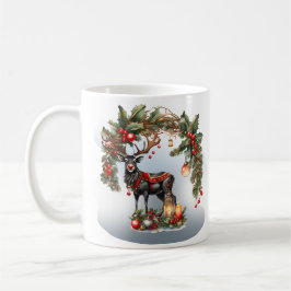 Caneca De Café Happy Holidays Reindeer