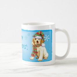 Caneca De Café Happy Howliday Clumber Spaniel