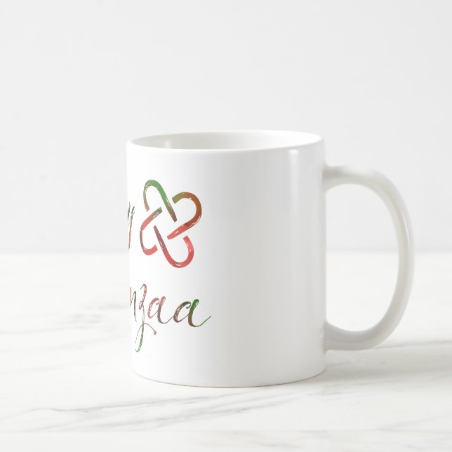 Caneca De Café Happy Kwanzaa Bokeh Umoja (Direita)
