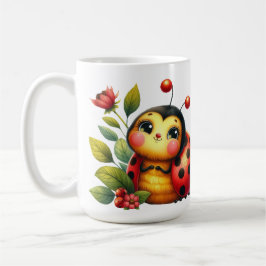 Caneca De Café Happy Ladybug