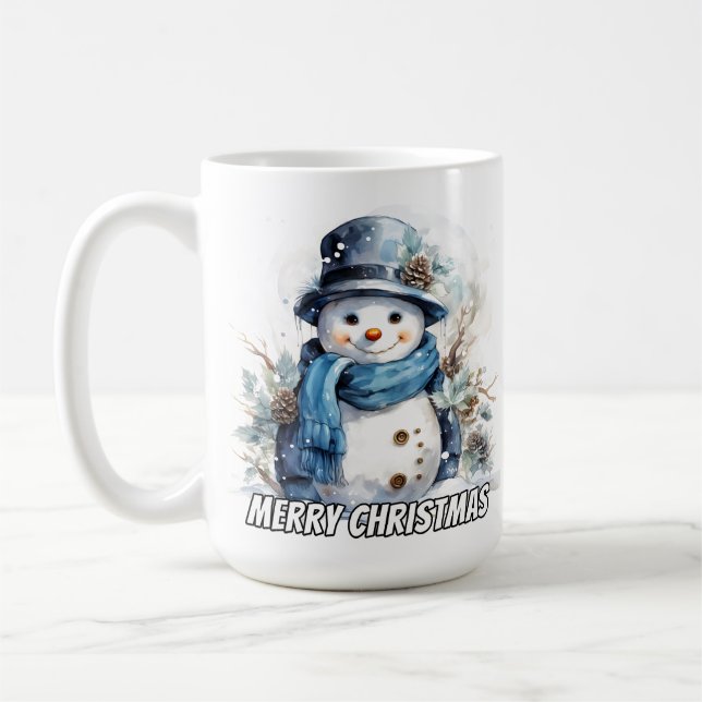 Caneca De Café Happy Little Wintertime Snowman (Esquerda)