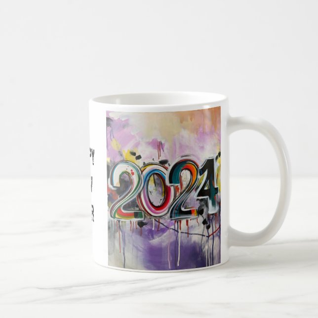 CANECA DE CAFÉ HAPPY NEW YEAR 2024 (Direita)
