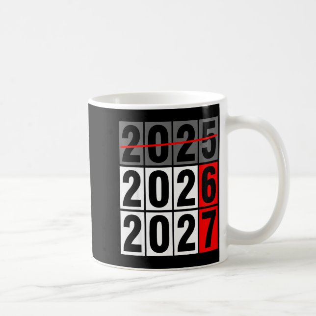 Caneca De Café Happy New Year 2026 Coming Soon 2027 67 Meme Six S (Direita)