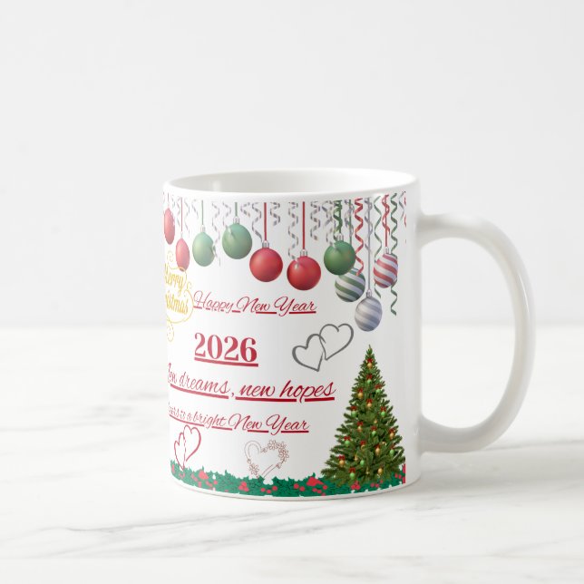 Caneca De Café Happy New Year Celebration Mug (Direita)