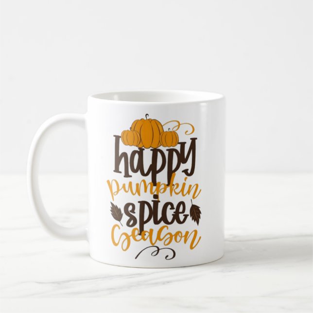 Caneca De Café Happy Pumpkin Spice Season (Esquerda)