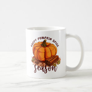Caneca De Café Happy Pumpkin Spice Season - Cozy Autumn Vibes