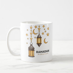 Caneca De Café Happy Ramadan Mubarak   Ramadan Kareem, muçulmano