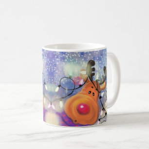 Caneca De Café Happy Reindeer - Natal