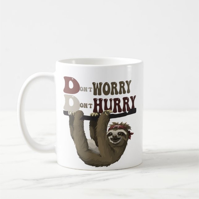 Caneca De Café Happy Sloth (Esquerda)