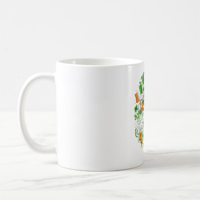 Caneca De Café Happy St. Patrick’s Day Mug – Lucky Shamrock Coffe (Esquerda)