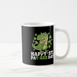 Caneca De Café Happy St Patricks Day T-rex And Shamrocks St Patty