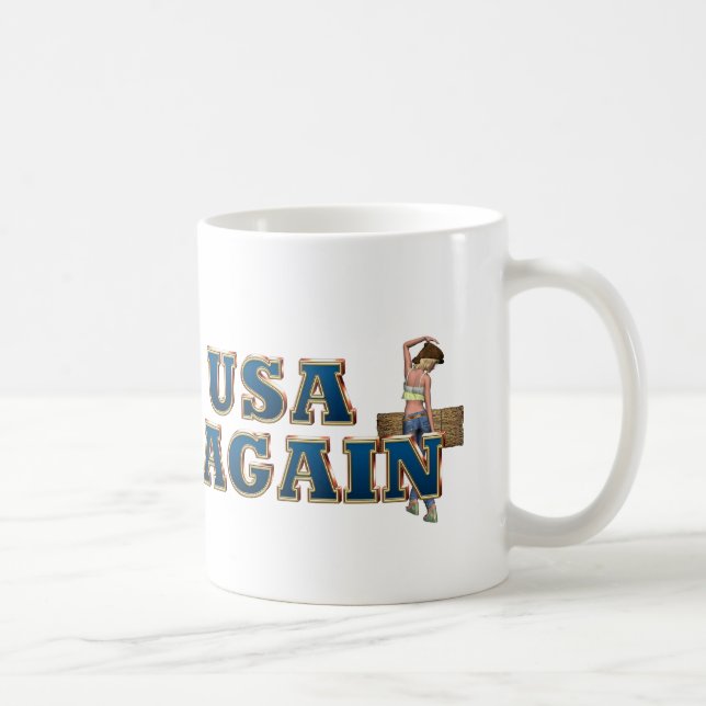 Caneca De Café Happy USA Mug (Direita)