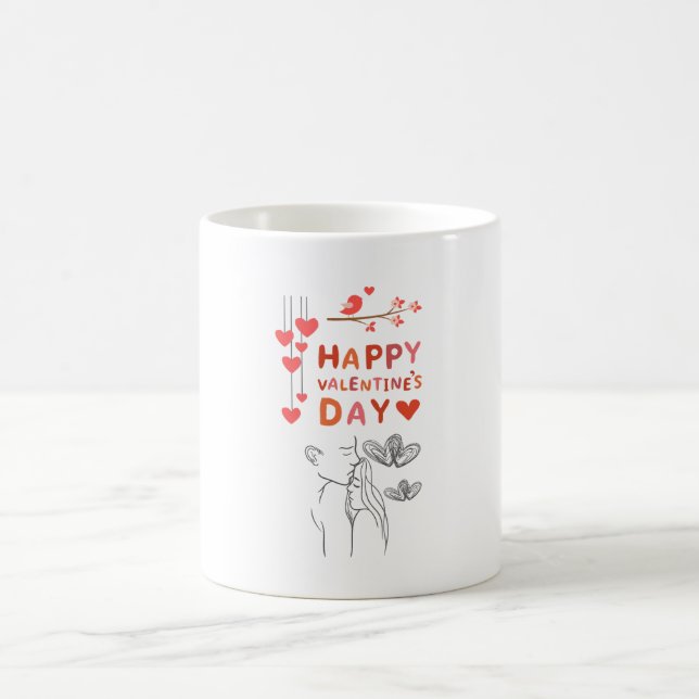 Caneca De Café Happy Valentine’s Day – Romantic Couple (Centro)