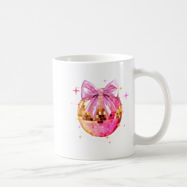 Caneca De Café Happy Valentine's Day Funny Coquette Disco Ball Gi (Direita)