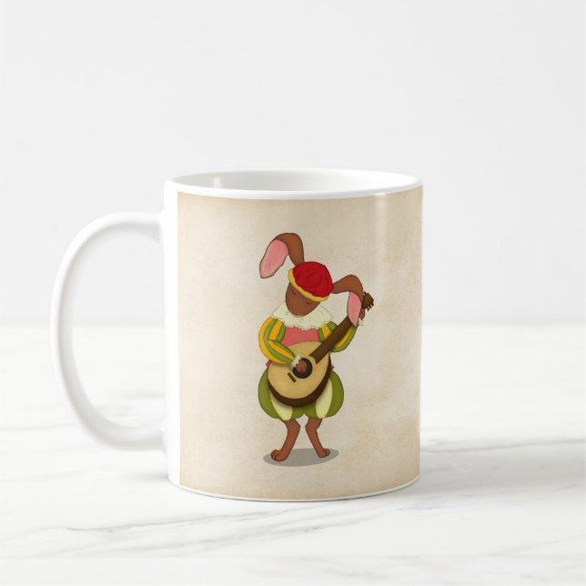 Caneca De Café Hare com Modos de Medieval Lute e Seis Rítmicos (Esquerda)