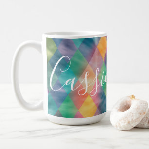 Caneca De Café Harlequin Pale Rainbow