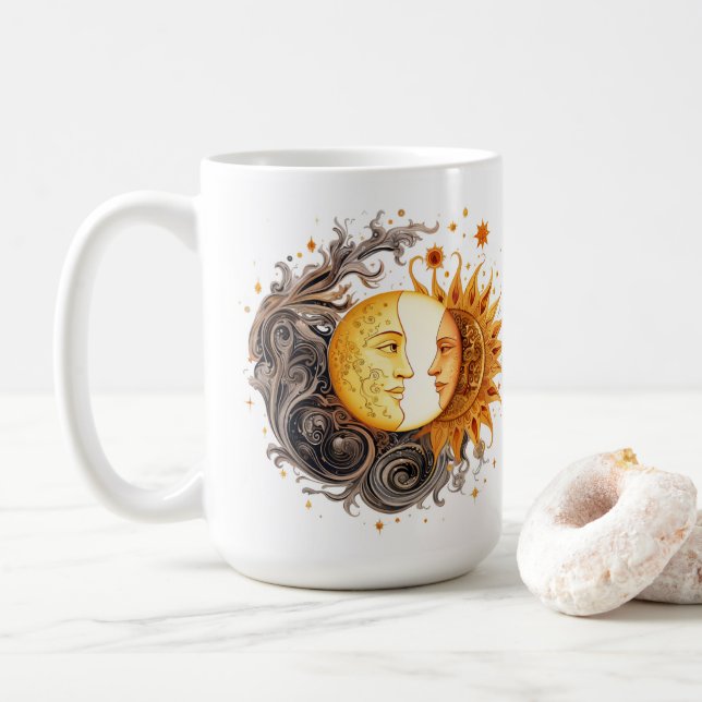 Caneca De Café Harmonia Celestial (Com Donut)