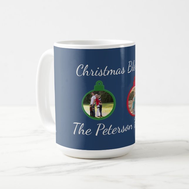 Caneca De Café Harmonia da Natividade da Vela da Meia-Noite (Frente Esquerda)