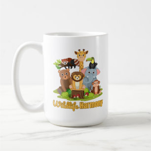 Caneca De Café Harmonia da Vida Selvagem para amantes de animais