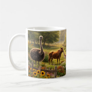 Caneca De Café Harmonia na Fazenda Pacífica – Animais Vivendo Jun