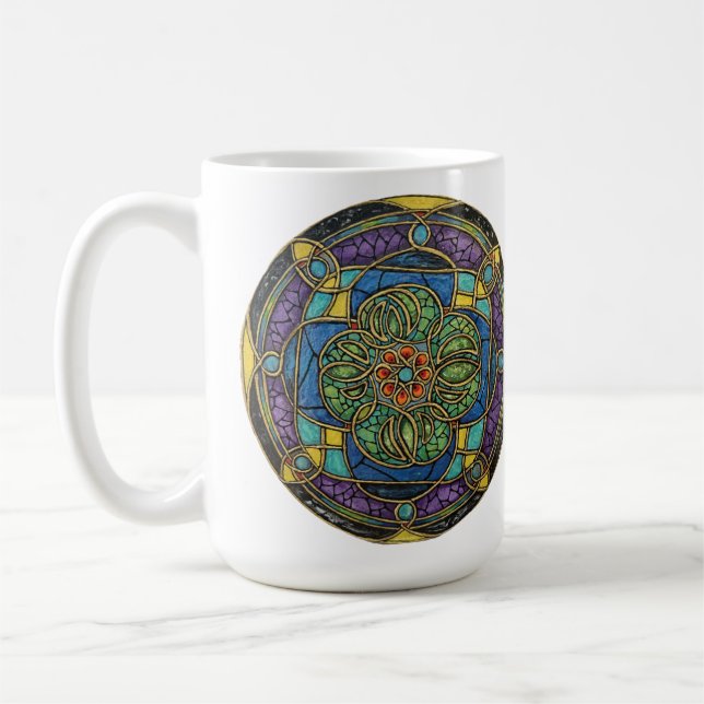 Caneca De Café Harmonia Na Luz De Vidro (Esquerda)