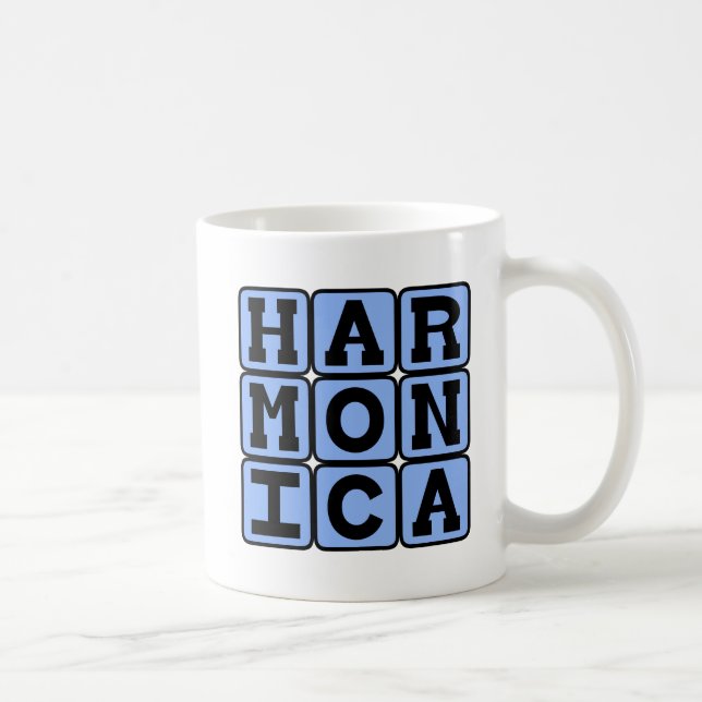 Caneca De Café Harmonica, Instrumento Musical (Direita)