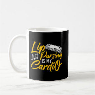 Caneca De Café Harmonica Lover Lip Puring É Minha Cardio Harmonic