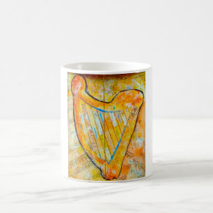 Caneca De Café harpa do ouro
