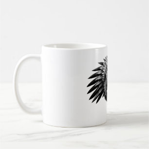 Caneca De Café Harpy Eagle Head Black & White T Shirt