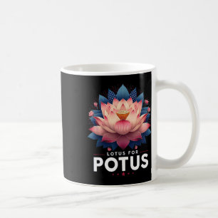 Caneca De Café Harris 2024 Lotus For Potus Trending Presidente