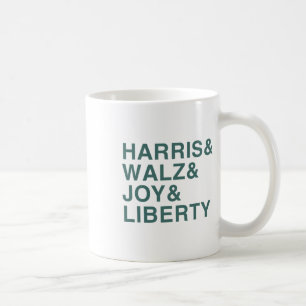 Caneca De Café Harris E W E Joy E Liberdade Camisa Kamala Harr