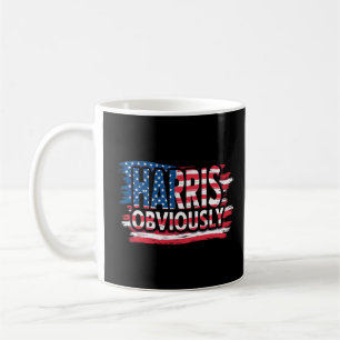 Caneca De Café Harris, obviamente americano Flag, design