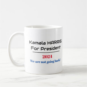 Caneca De Café Harris para o Presidente 2024 "Não vamos voltar"