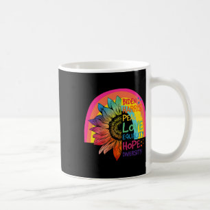 Caneca De Café Harris Peace Love Igualdade Esperam Diversidade 1