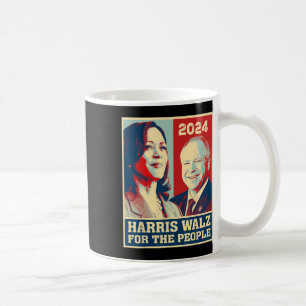 Caneca De Café Harris W 2024 Para Os Democratas Pessoas Vote Kama