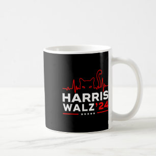 Caneca De Café Harris Waltz 2024 Eleição Harris Tim Waltz Heartb