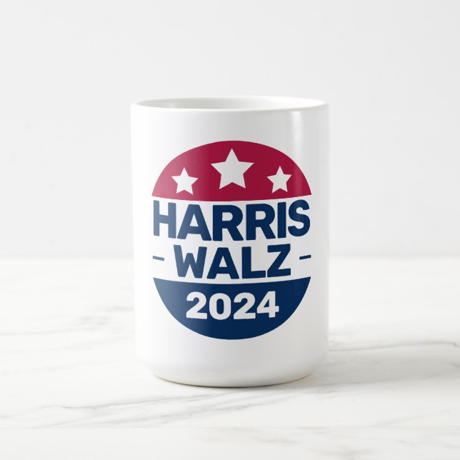 Caneca De Café Harris Walz 2024 Campanha pelo Presidente Patrióti (Centro)