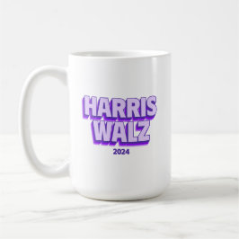 Caneca De Café Harris Walz 2024 Coffee Mug
