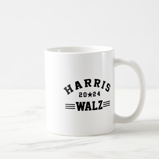 Caneca De Café Harris Walz 2024 Harris Presidente Waltz Democrata (Direita)
