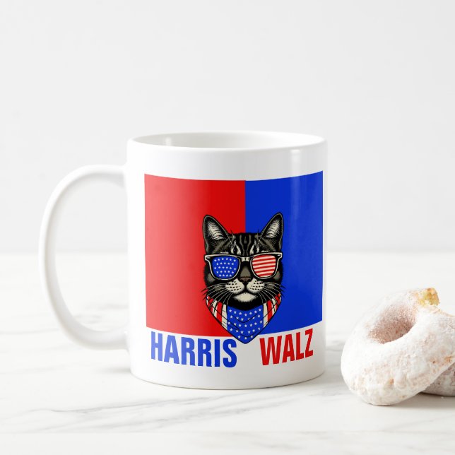 Caneca De Café Harris Walz 2024 Obviamente (Com Donut)