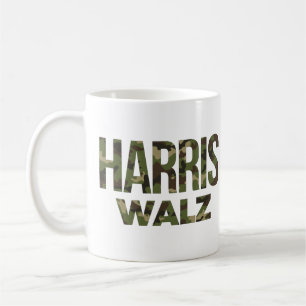 Caneca De Café Harris Walz Camouflage 2024