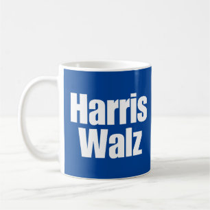 Caneca De Café Harris Walz Text